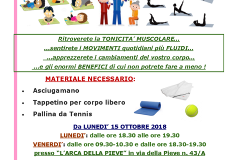 Corso Ginnastica dolce 2018/2019